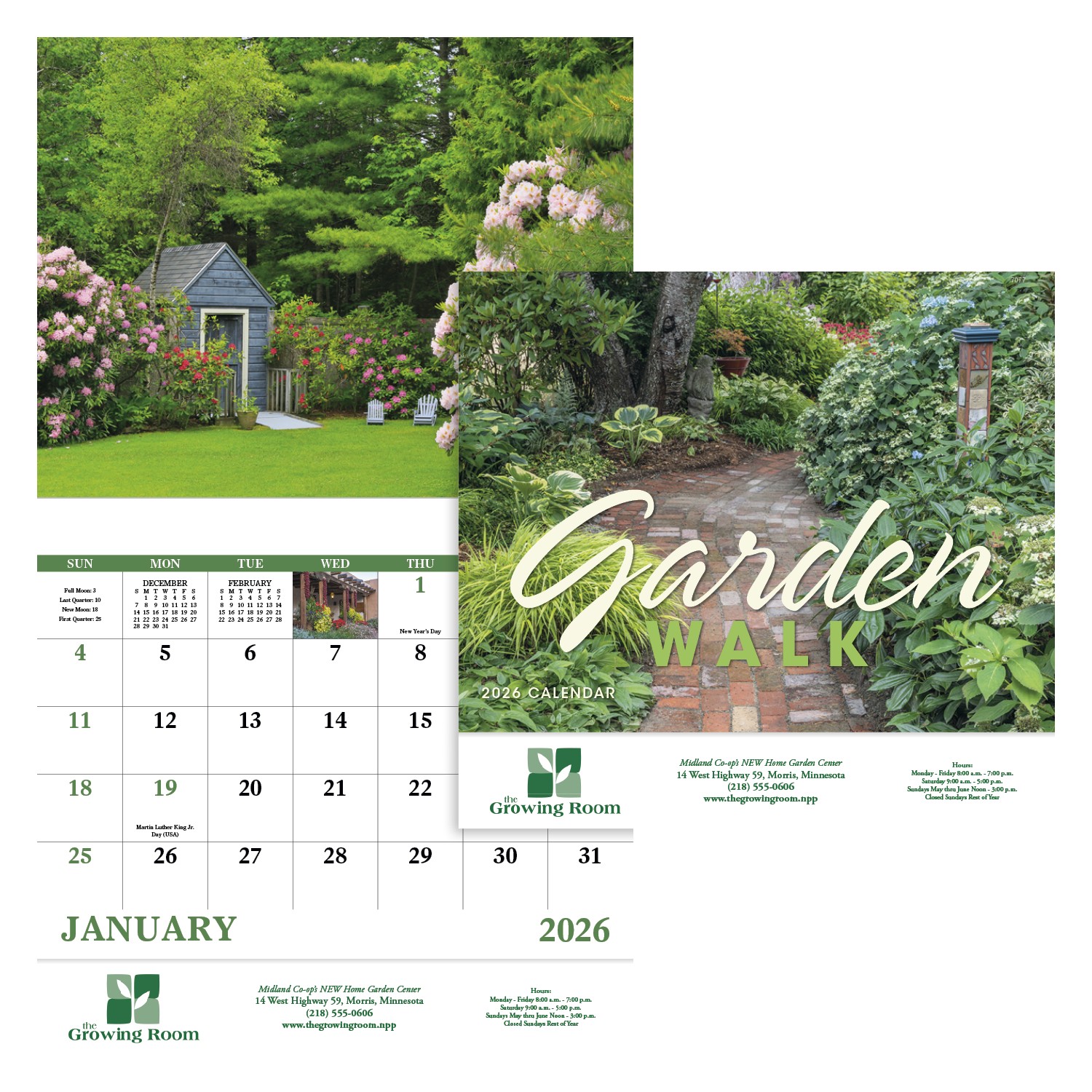 Good Value™ Garden Walk - Stapled Calendar 2
