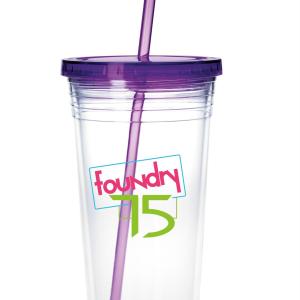 Good Value™ Clear Tumbler with Colored Lid - 24 oz. 2 Good Value™ Clear Tumbler with Colored Lid - 24 oz. 2