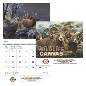 Good Value™ Wildlife Canvas - Stapled Calendar 2 Good Value™ Wildlife Canvas - Stapled Calendar 2