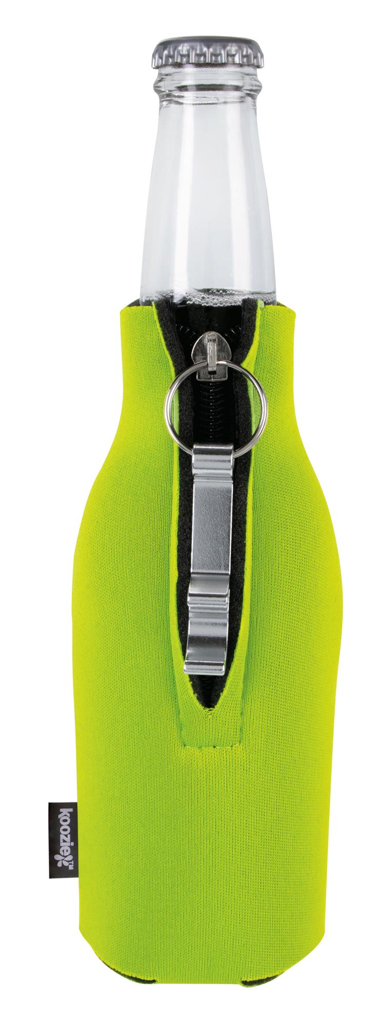 Koozie® Zip-Up Bottle Cooler with Opener 2