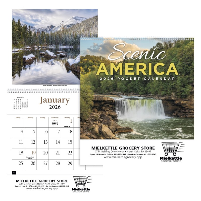 HotLine® Products Scenic America® Pocket Calendar 2 HotLine® Products Scenic America® Pocket Calendar 2