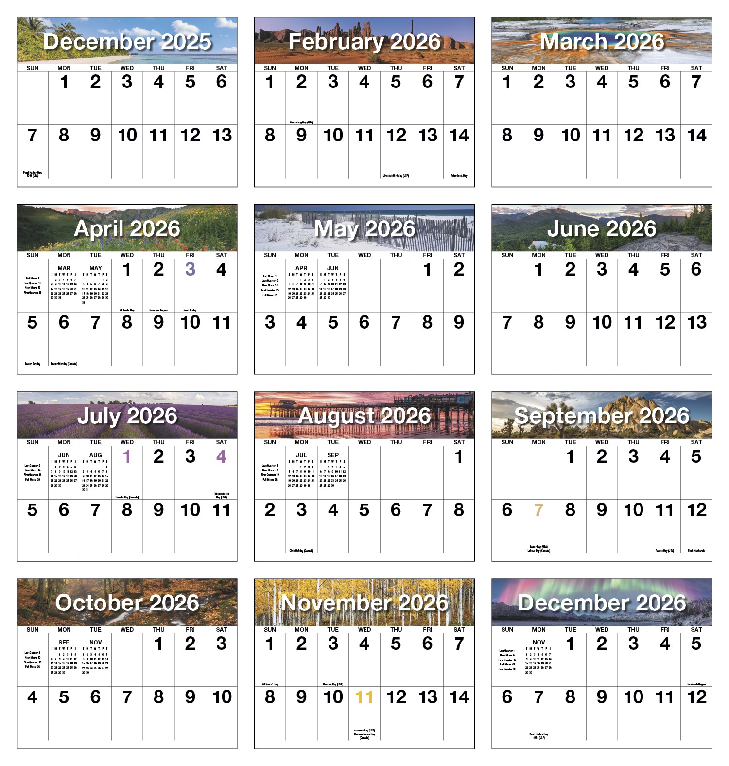 HotLine® Products Big Numbers Appointment Calendar - Stapled 2