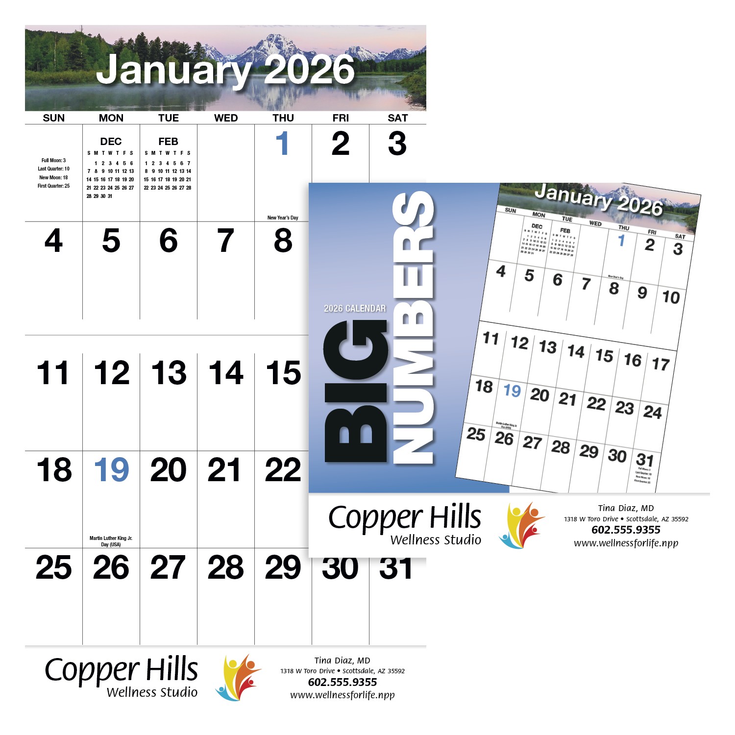 HotLine® Products Big Numbers Appointment Calendar - Stapled 2