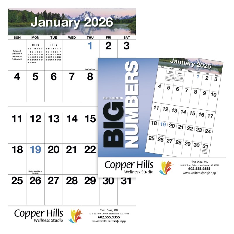 HotLine® Products Big Numbers Appointment Calendar - Stapled 2 HotLine® Products Big Numbers Appointment Calendar - Stapled 2