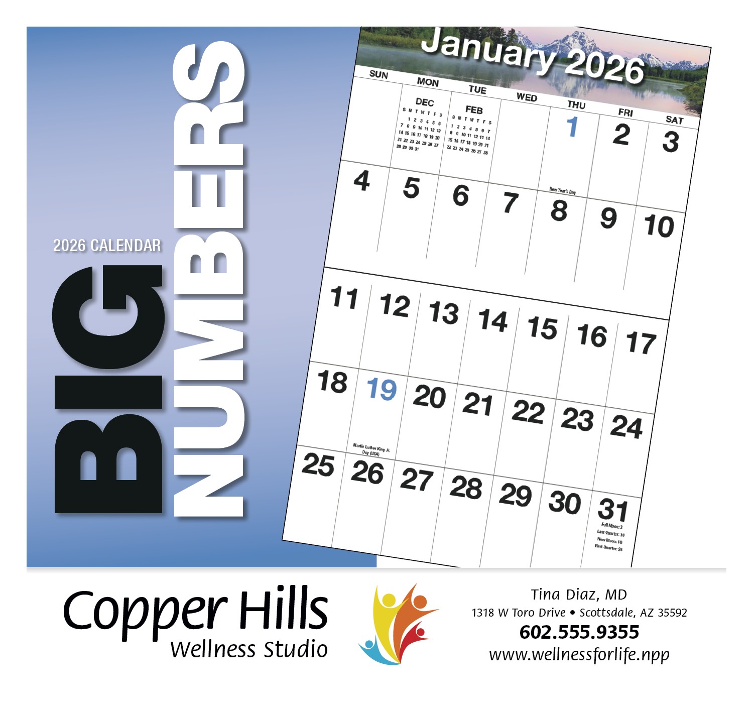 HotLine® Products Big Numbers Appointment Calendar - Stapled 2