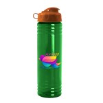 Garyline® Slim Fit RPET Bottle with Flip Lid - 24 oz. - RP24F_translucentgreen_bottle_orange_lid_full.png Garyline® Slim Fit RPET Bottle with Flip Lid - 24 oz. - RP24F_translucentgreen_bottle_orange_lid_full.png