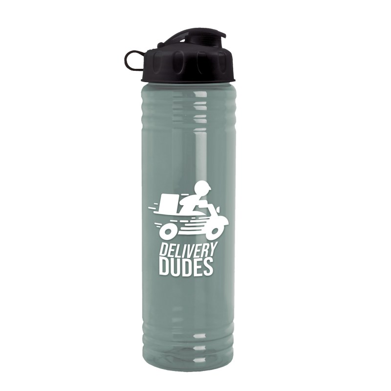 Garyline® Slim Fit RPET Bottle with Flip Lid - 24 oz. 2 Garyline® Slim Fit RPET Bottle with Flip Lid - 24 oz. 2