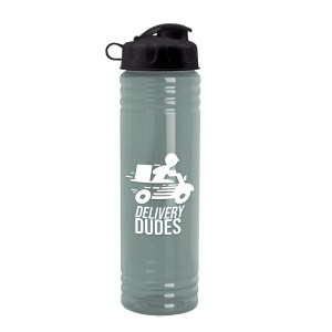 Garyline® Slim Fit RPET Bottle with Flip Lid - 24 oz. 2 Garyline® Slim Fit RPET Bottle with Flip Lid - 24 oz. 2