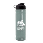 Garyline® Slim Fit RPET Bottle with Flip Lid - 24 oz. 2 Garyline® Slim Fit RPET Bottle with Flip Lid - 24 oz. 2