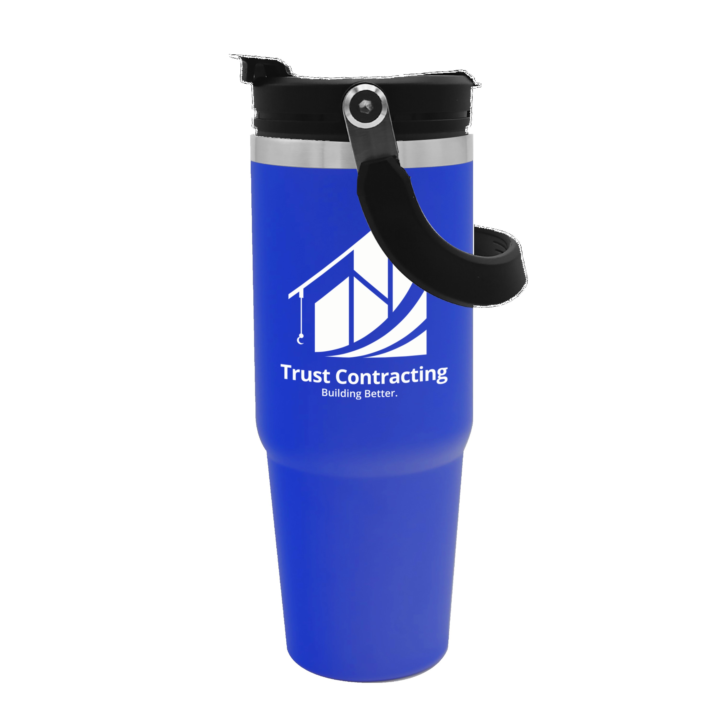 Garyline® Bravo Stainless Steel Bottle with 2-in-1 Flip-Straw Lid - 30 oz. 2