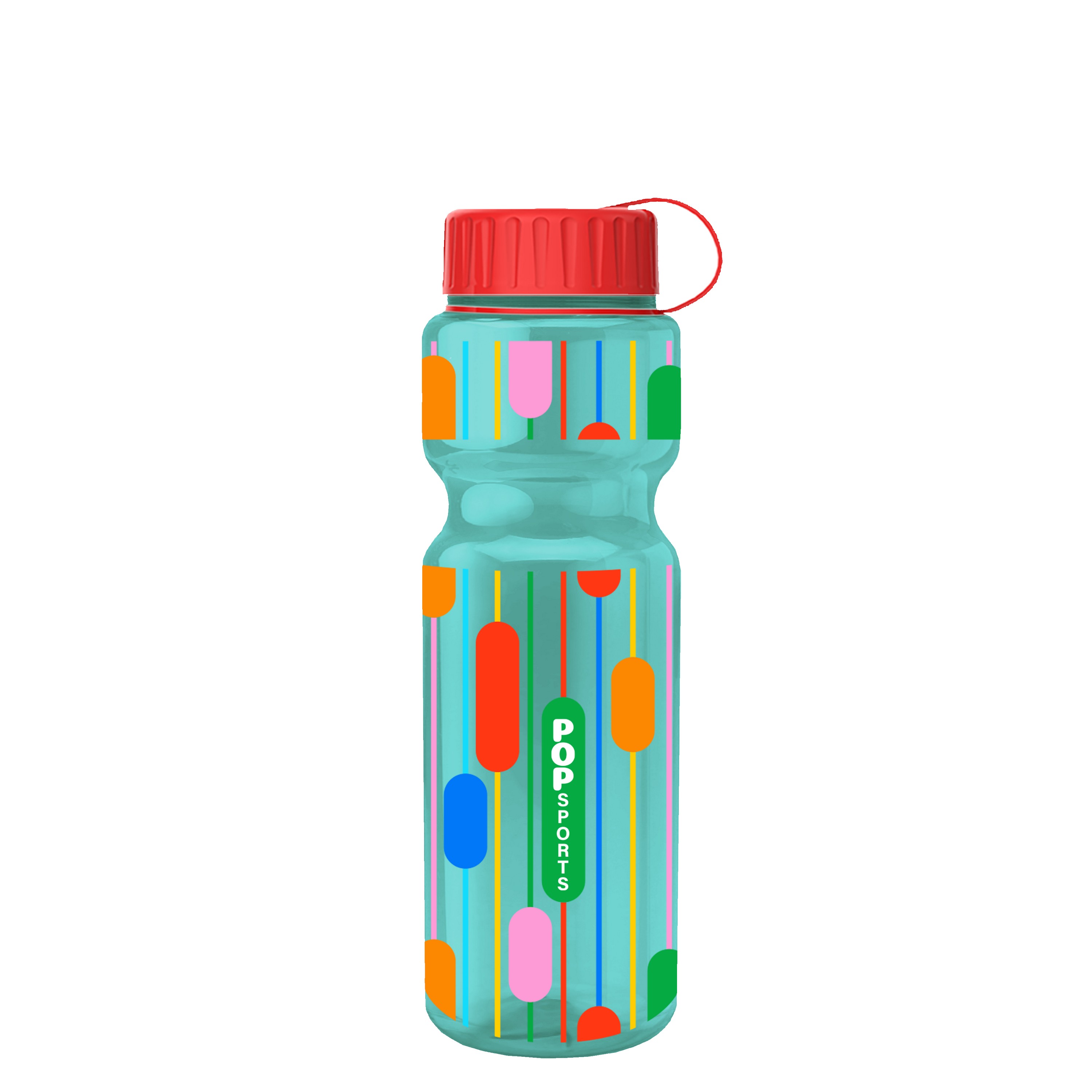 Garyline® Champ Bottle with Tethered Lid - 28 oz. 2