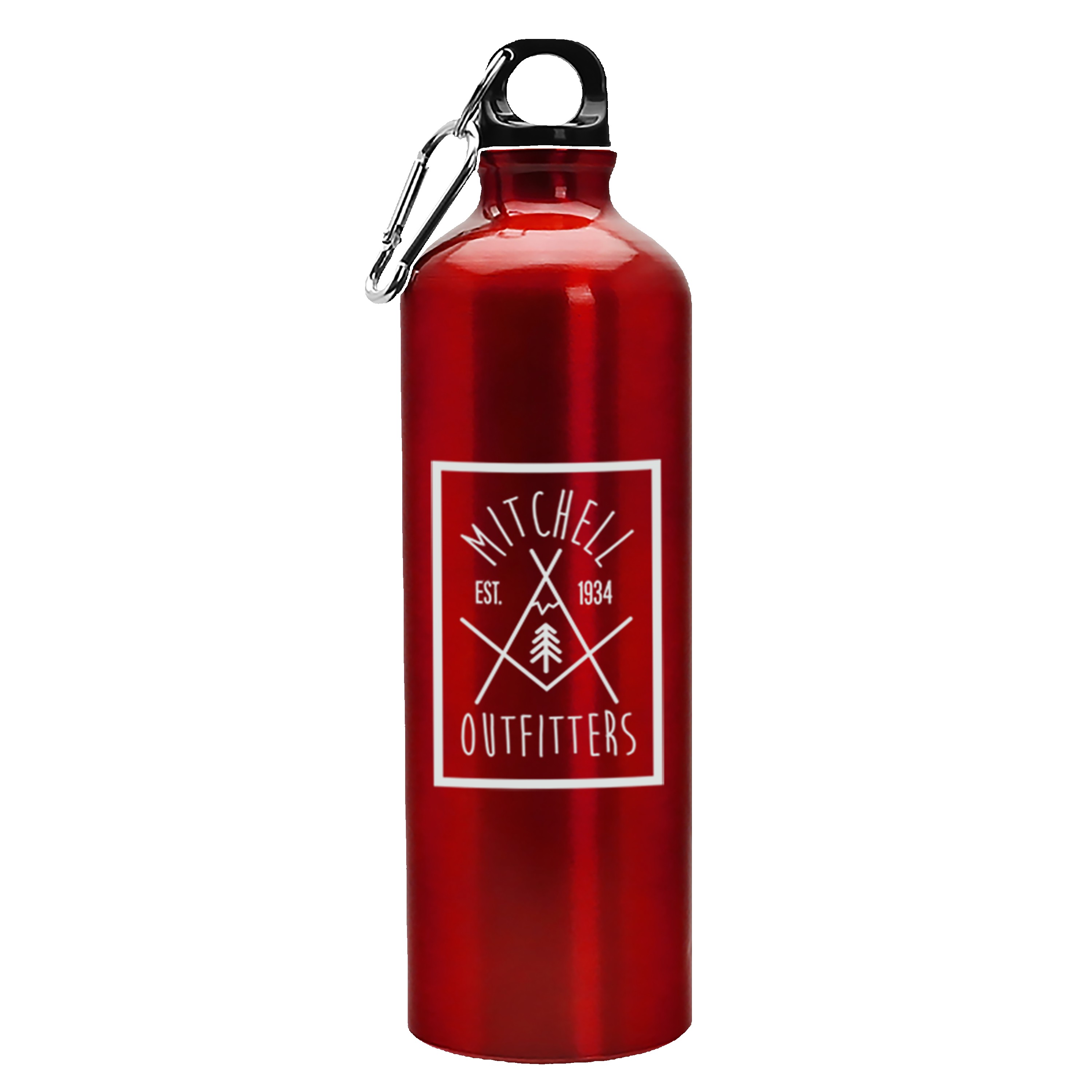 Garyline® Excursion Aluminum Bottle with Carabiner - 25 oz. 2