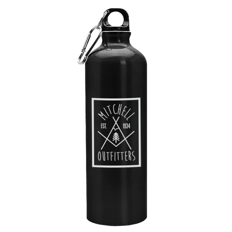 Garyline® Excursion Aluminum Bottle with Carabiner - 25 oz. 2 Garyline® Excursion Aluminum Bottle with Carabiner - 25 oz. 2