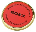 JAFFA® Leather Coaster - 25226 red brass JAFFA® Leather Coaster - 25226 red brass