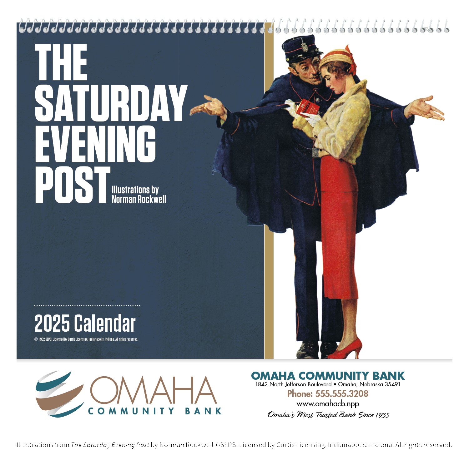 Good Value™ The Saturday Evening Post Illustrations by Norman Rockwell ? Spiral Calendar 2