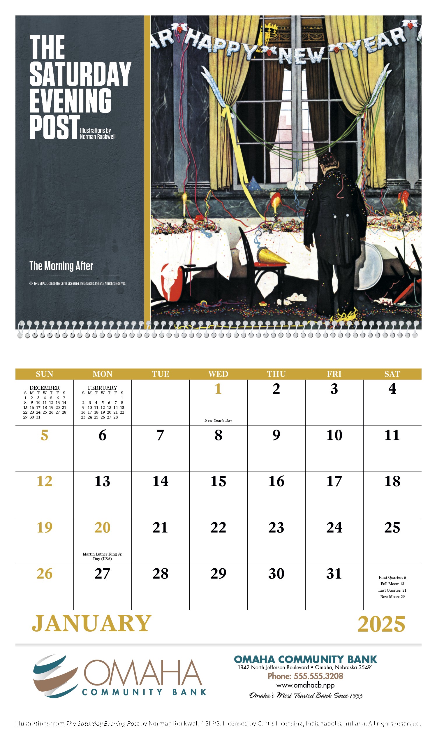 Good Value™ The Saturday Evening Post Illustrations by Norman Rockwell ? Spiral Calendar 2
