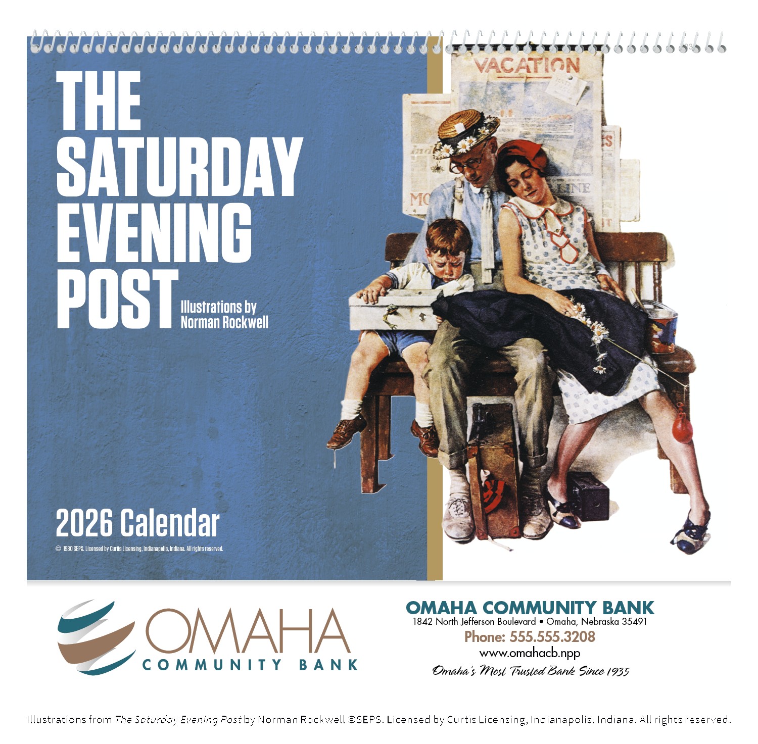 Good Value™ The Saturday Evening Post Illustrations by Norman Rockwell ? Spiral Calendar 2