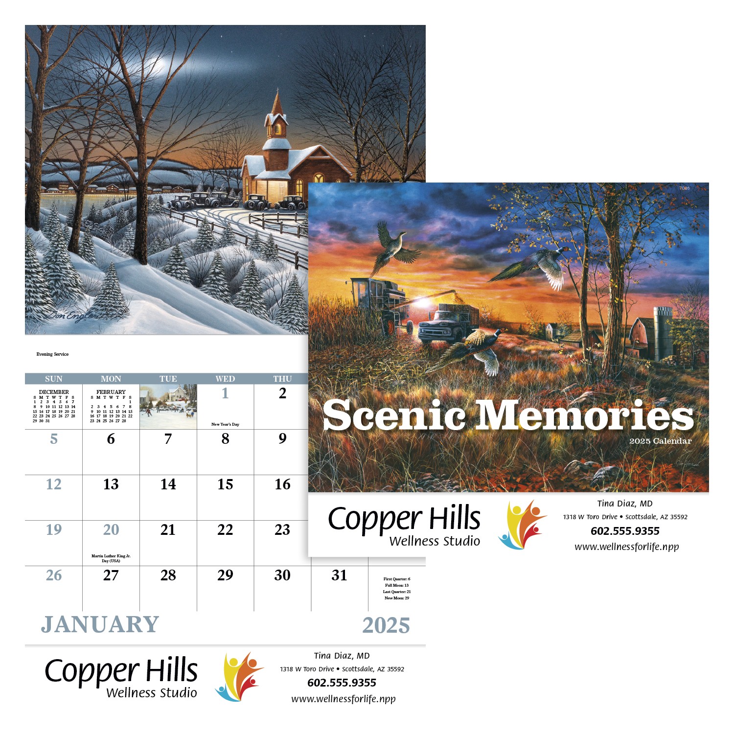 Good Value™ Scenic Memories - Stapled Calendar 2