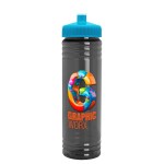 Garyline® Slim Fit RPET Bottle with Push-Pull Lid - 24 oz. - RP24_smoke_bottle_cyan_lid_full.png Garyline® Slim Fit RPET Bottle with Push-Pull Lid - 24 oz. - RP24_smoke_bottle_cyan_lid_full.png