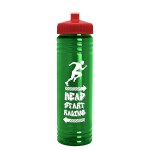 Garyline® Slim Fit RPET Bottle with Push-Pull Lid - 24 oz. - RP24_translucentgreen_bottle_red_lid_1c.png Garyline® Slim Fit RPET Bottle with Push-Pull Lid - 24 oz. - RP24_translucentgreen_bottle_red_lid_1c.png