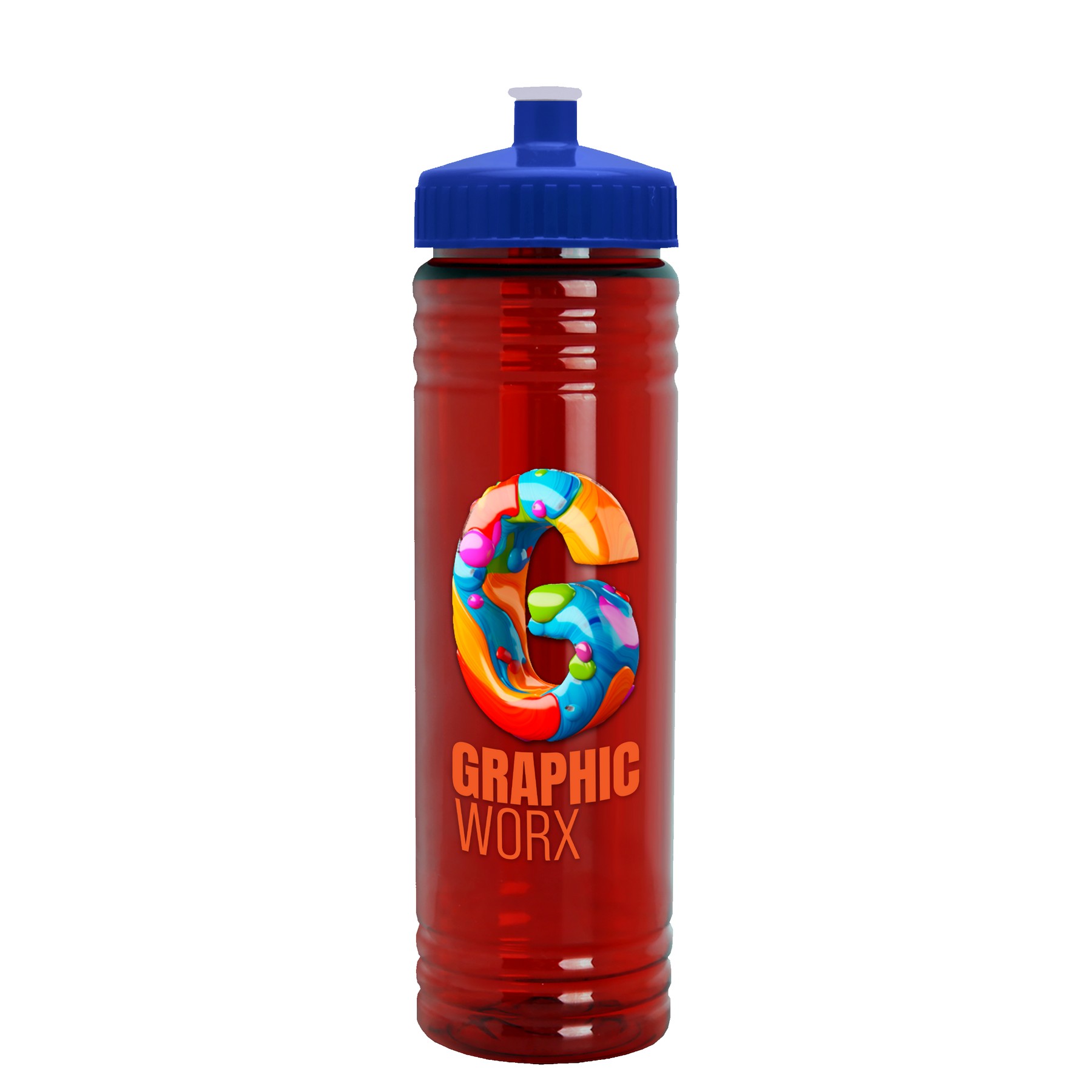 Garyline® Slim Fit RPET Bottle with Push-Pull Lid - 24 oz. 2