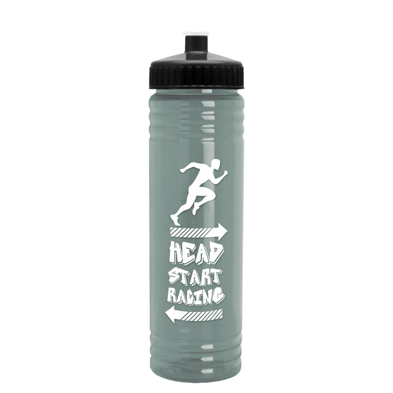 Garyline® Slim Fit RPET Bottle with Push-Pull Lid - 24 oz. 2 Garyline® Slim Fit RPET Bottle with Push-Pull Lid - 24 oz. 2