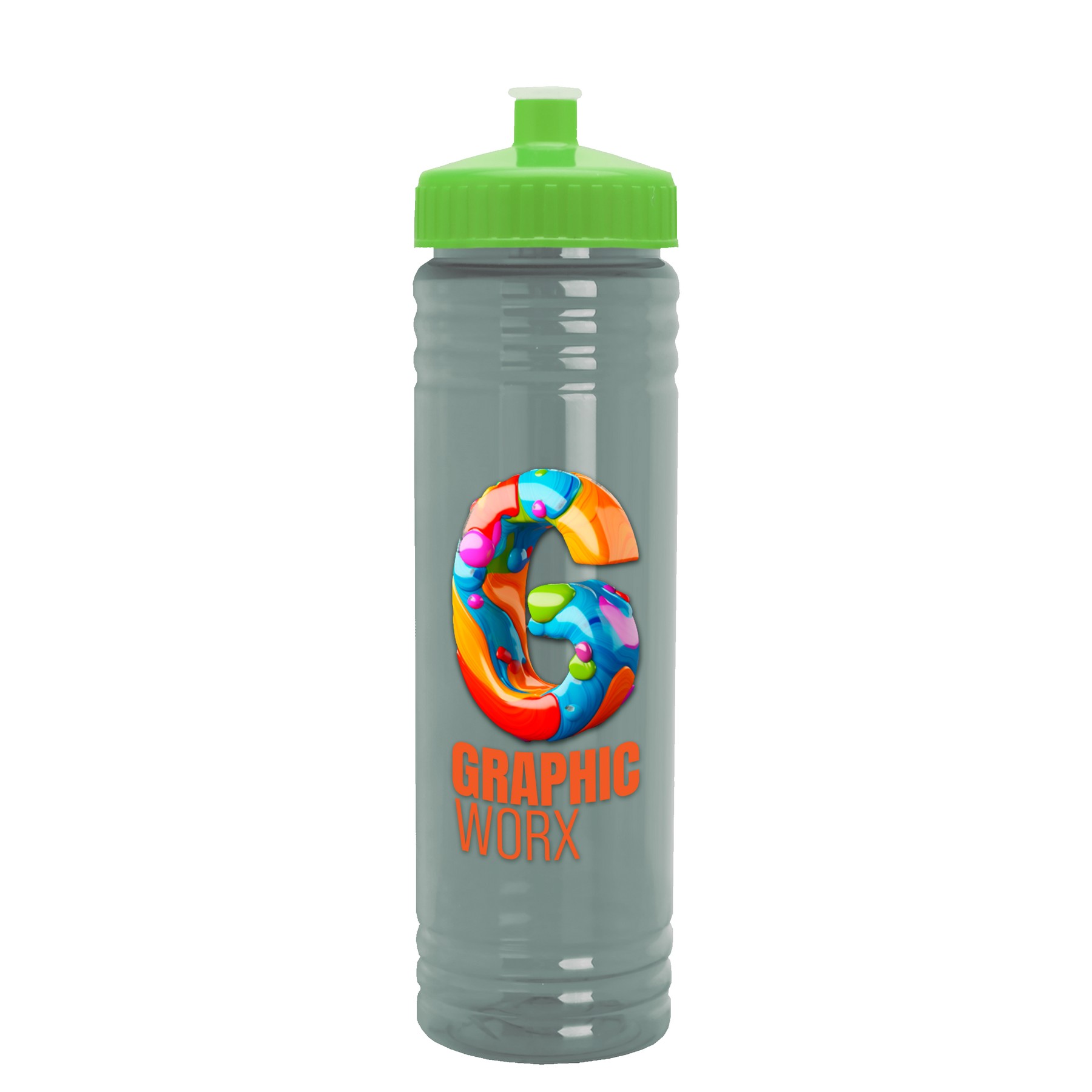 Garyline® Slim Fit RPET Bottle with Push-Pull Lid - 24 oz. 2