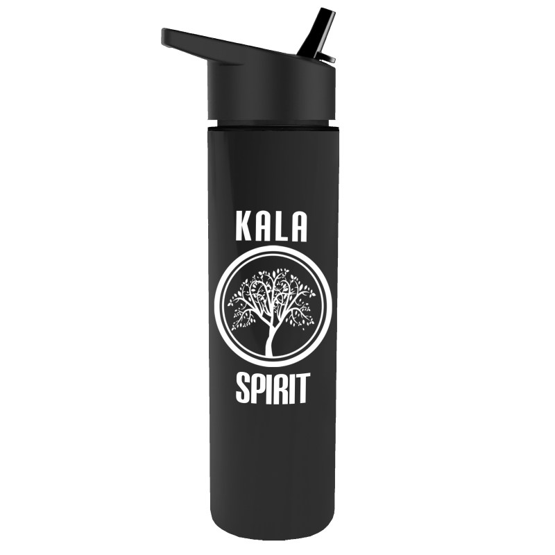 Garyline® Slim Double-Wall Insulated Bottle with Flip-Straw Lid - 16 oz. 2 Garyline® Slim Double-Wall Insulated Bottle with Flip-Straw Lid - 16 oz. 2