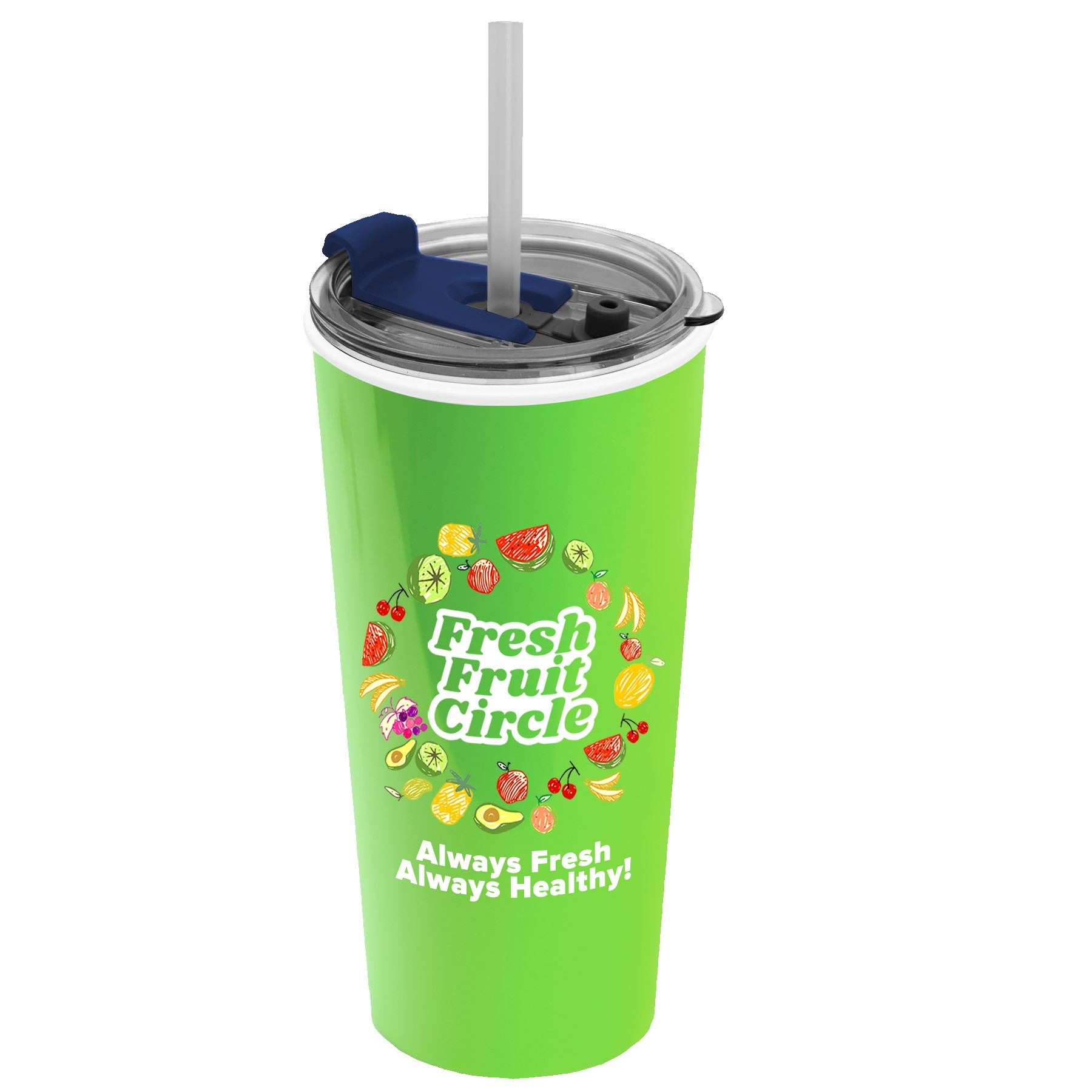 Garyline® Roadmaster Travel Tumbler with 2-in-1 Lid with Straw - 18 oz. 2
