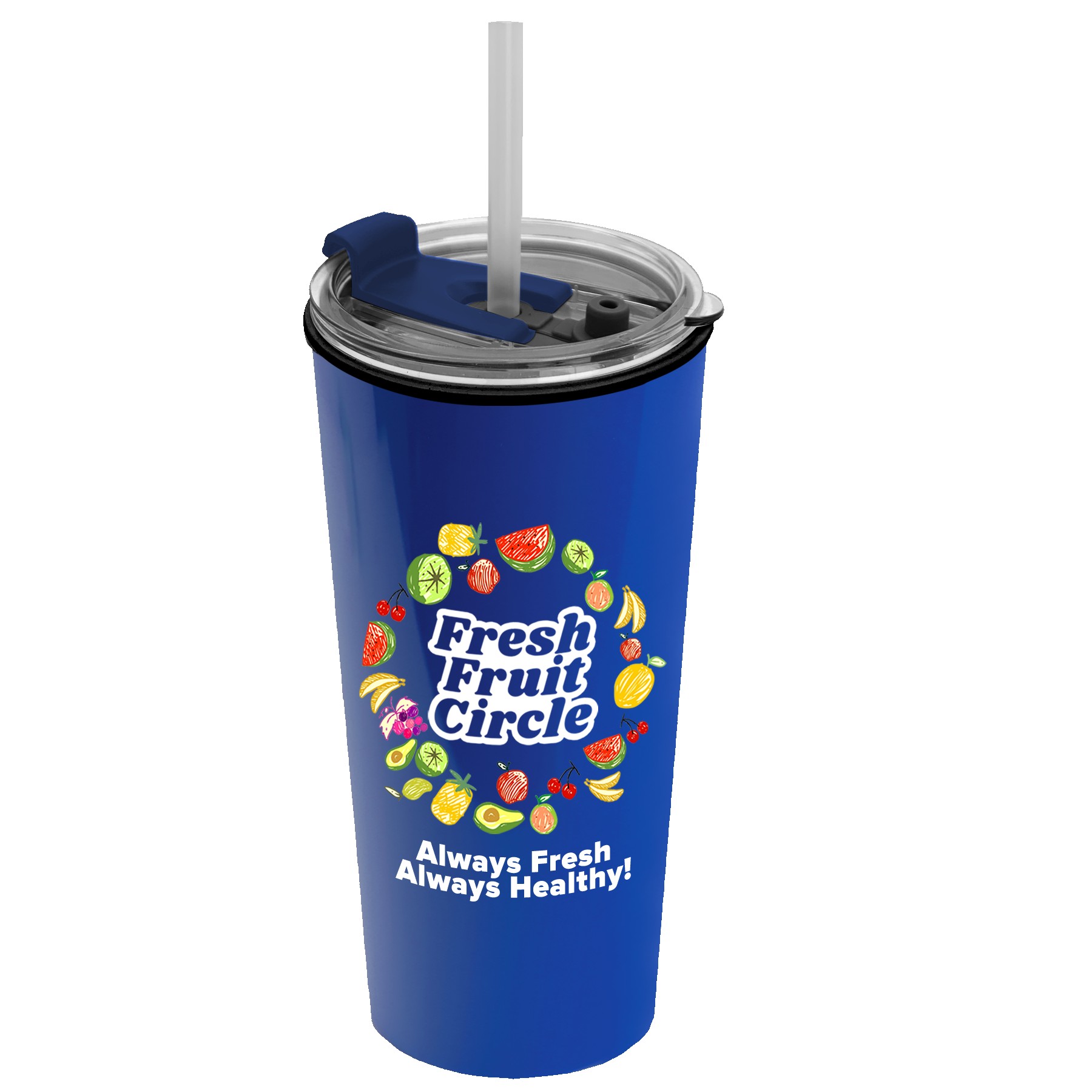 Garyline® Roadmaster Travel Tumbler with 2-in-1 Lid with Straw - 18 oz. 2
