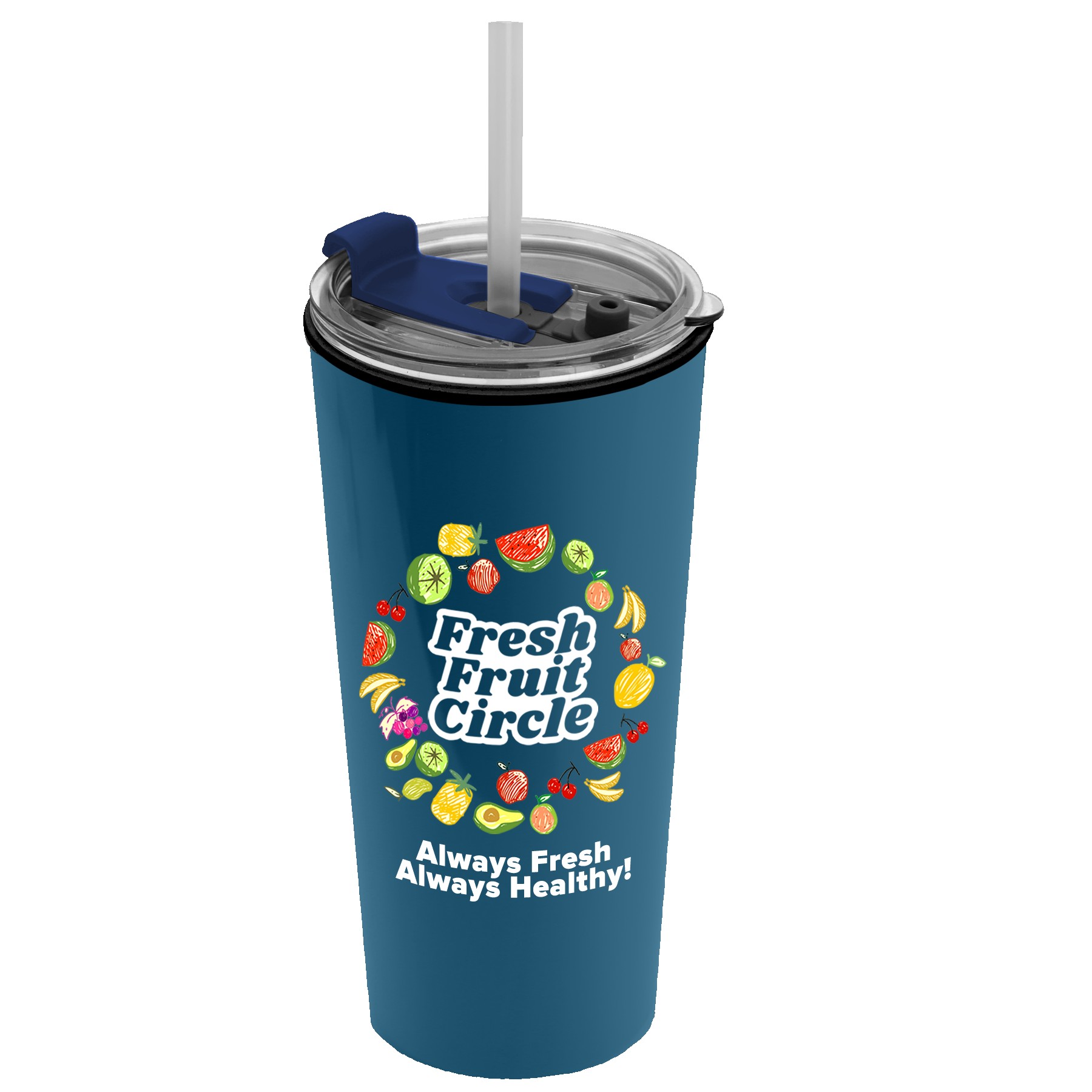 Garyline® Roadmaster Travel Tumbler with 2-in-1 Lid with Straw - 18 oz. 2