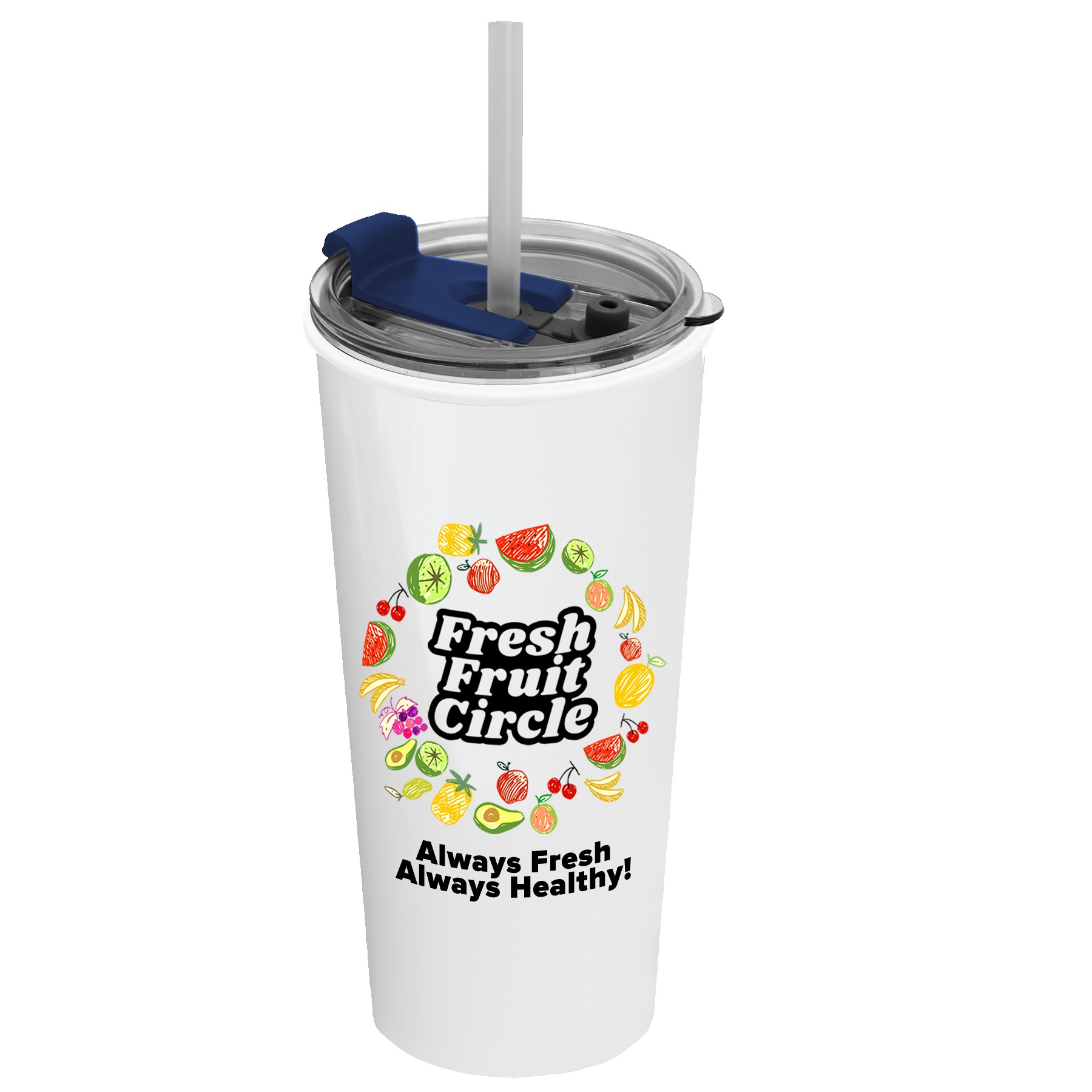 Garyline® Roadmaster Travel Tumbler with 2-in-1 Lid with Straw - 18 oz. 2