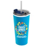 Garyline® Roadmaster Travel Tumbler with 2-in-1 Lid with Straw - 18 oz. - AC18FS_hot pink_clear black lid_1c.jpg Garyline® Roadmaster Travel Tumbler with 2-in-1 Lid with Straw - 18 oz. - AC18FS_hot pink_clear black lid_1c.jpg
