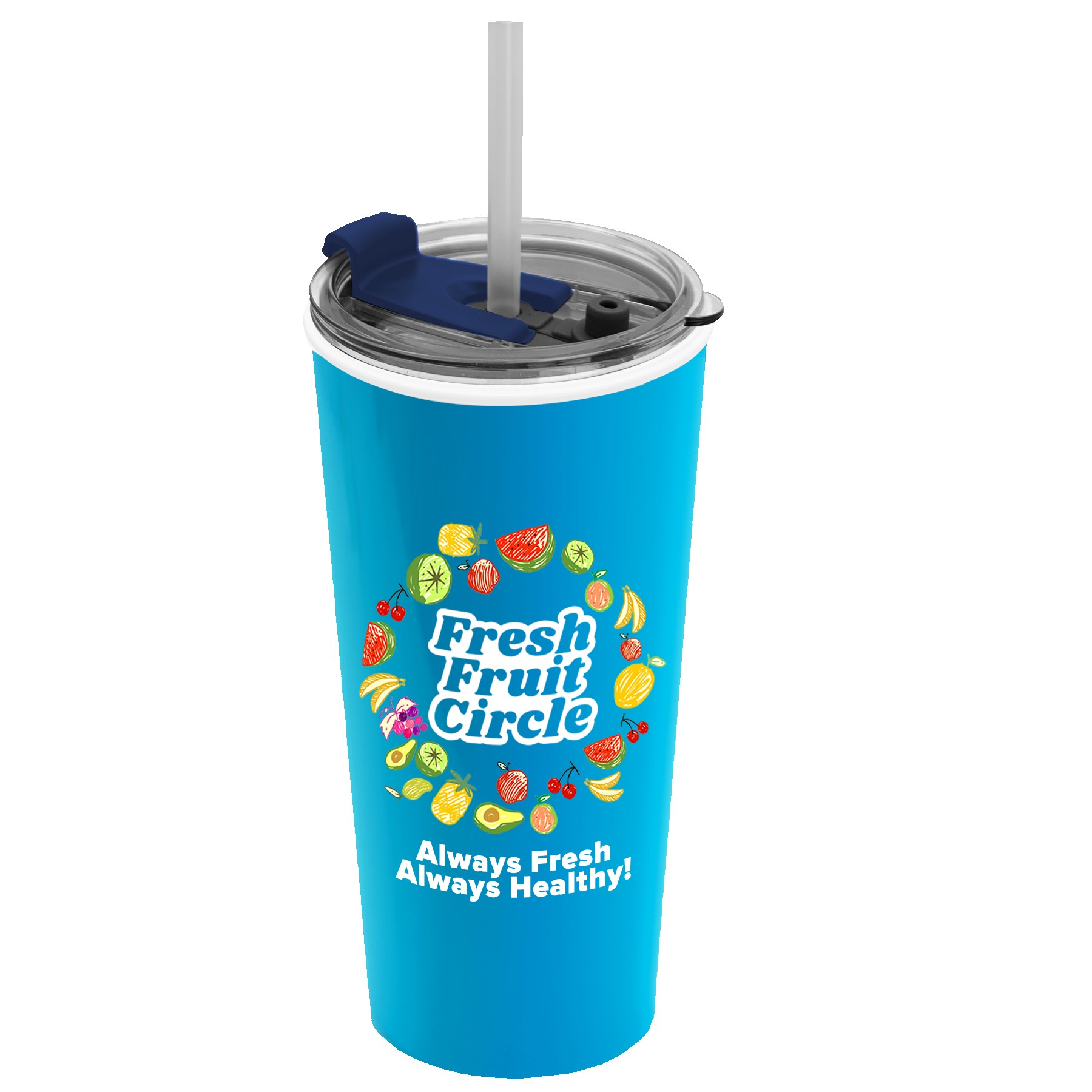 Garyline® Roadmaster Travel Tumbler with 2-in-1 Lid with Straw - 18 oz. 2