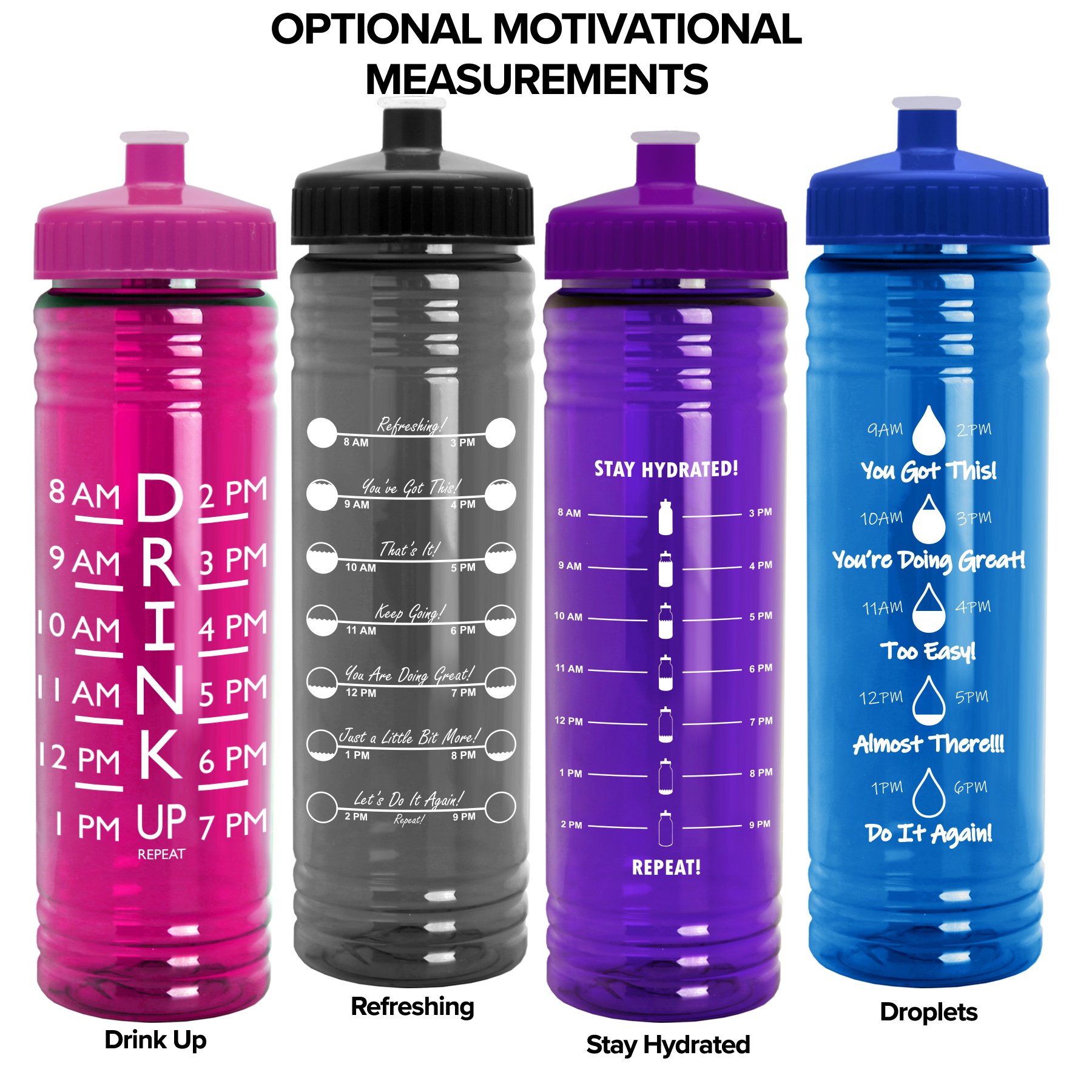 Garyline® Slim Fit Bottle with Push-Pull Lid - 24 oz. 2
