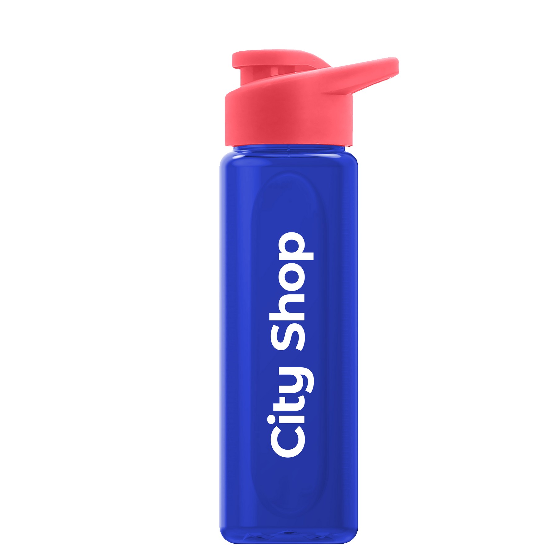 Garyline® Boss Embossed RPET Bottle with Drink-Thru Lid - 26 oz. 2