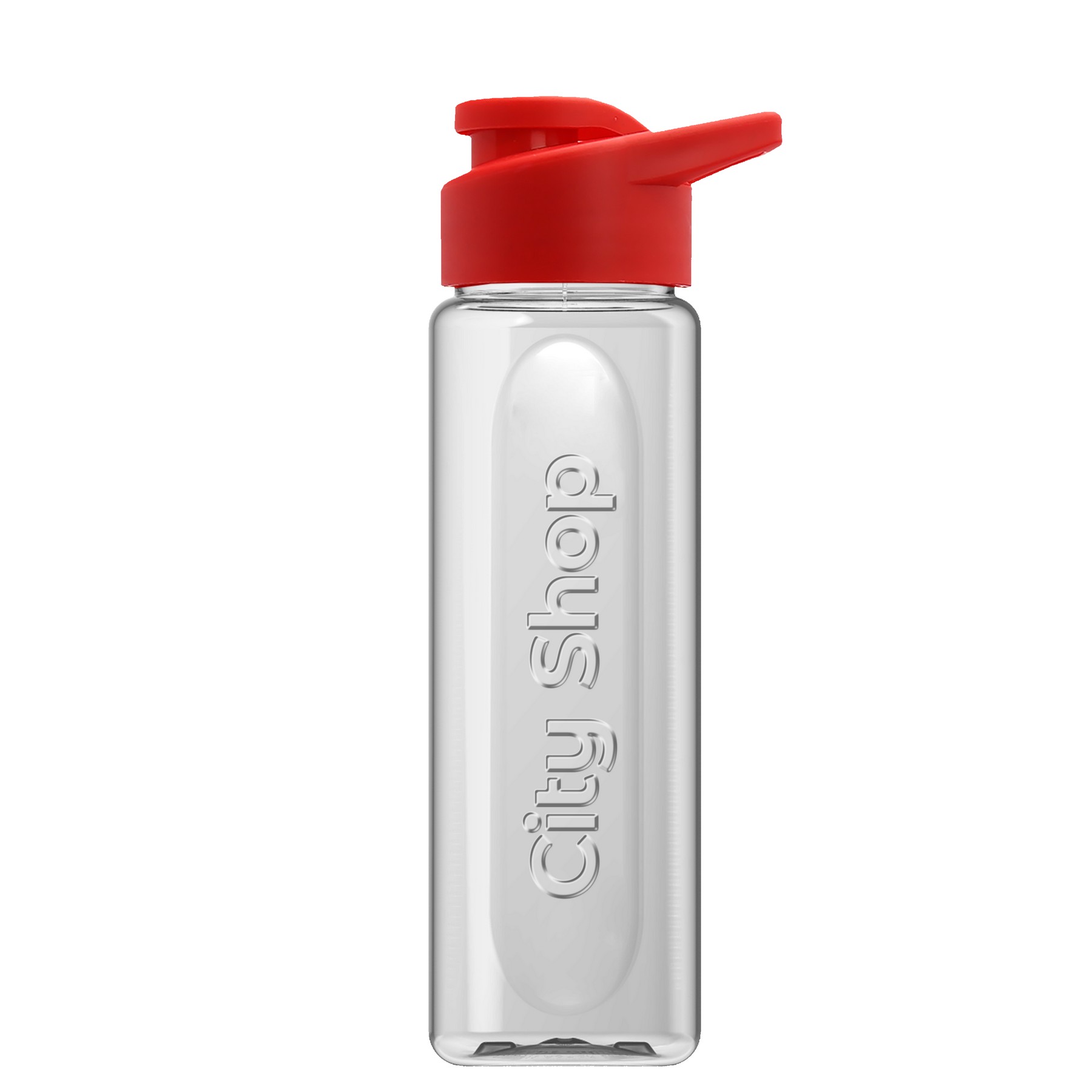 Garyline® Boss Embossed RPET Bottle with Drink-Thru Lid - 26 oz. 2