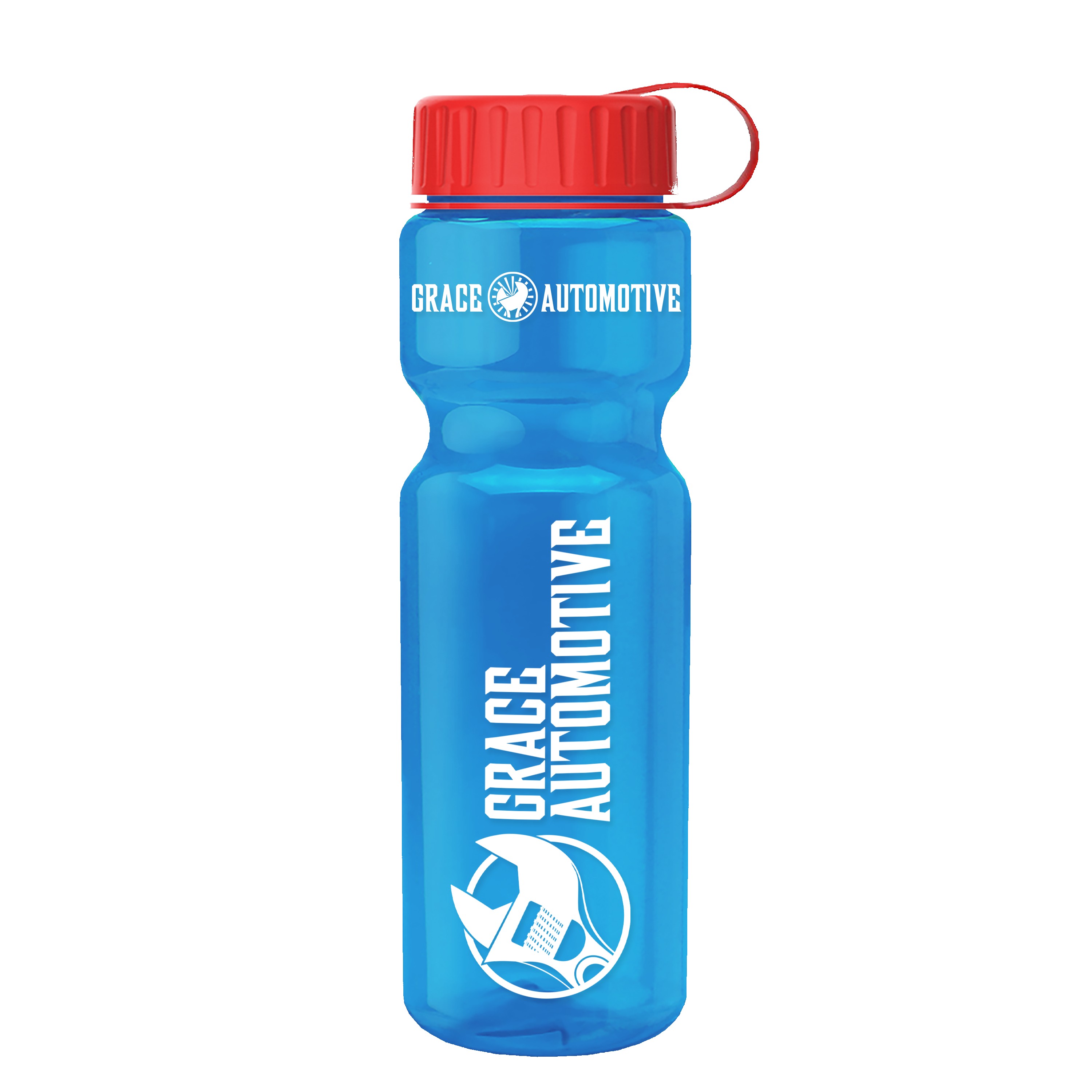 Garyline® Champ Recycled Bottle with Tethered Lid - 28 oz. 2