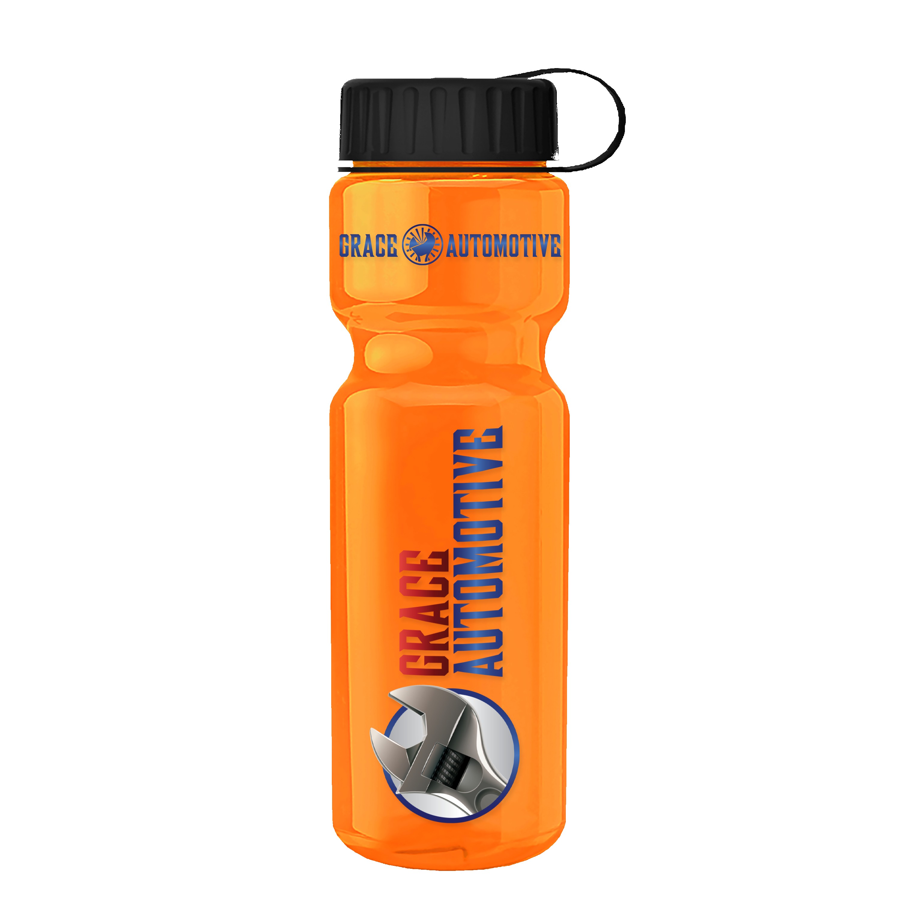 Garyline® Champ Recycled Bottle with Tethered Lid - 28 oz. 2