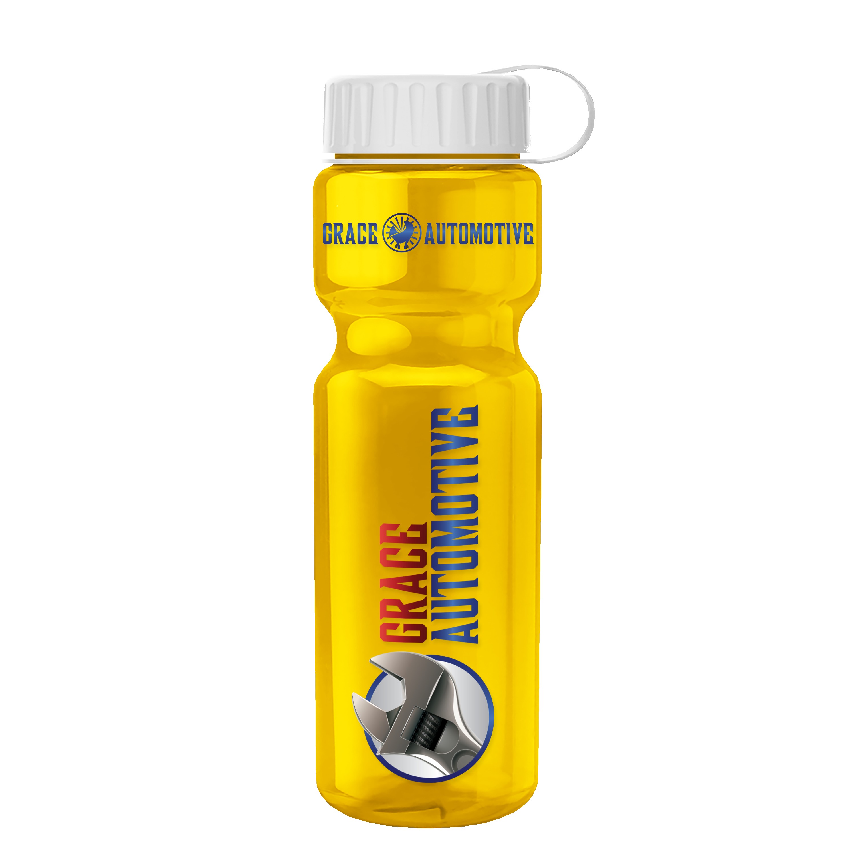 Garyline® Champ Recycled Bottle with Tethered Lid - 28 oz. 2