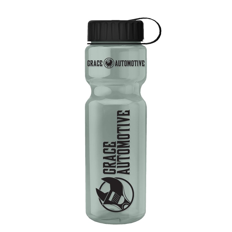 Garyline® Champ Recycled Bottle with Tethered Lid - 28 oz. 2 Garyline® Champ Recycled Bottle with Tethered Lid - 28 oz. 2
