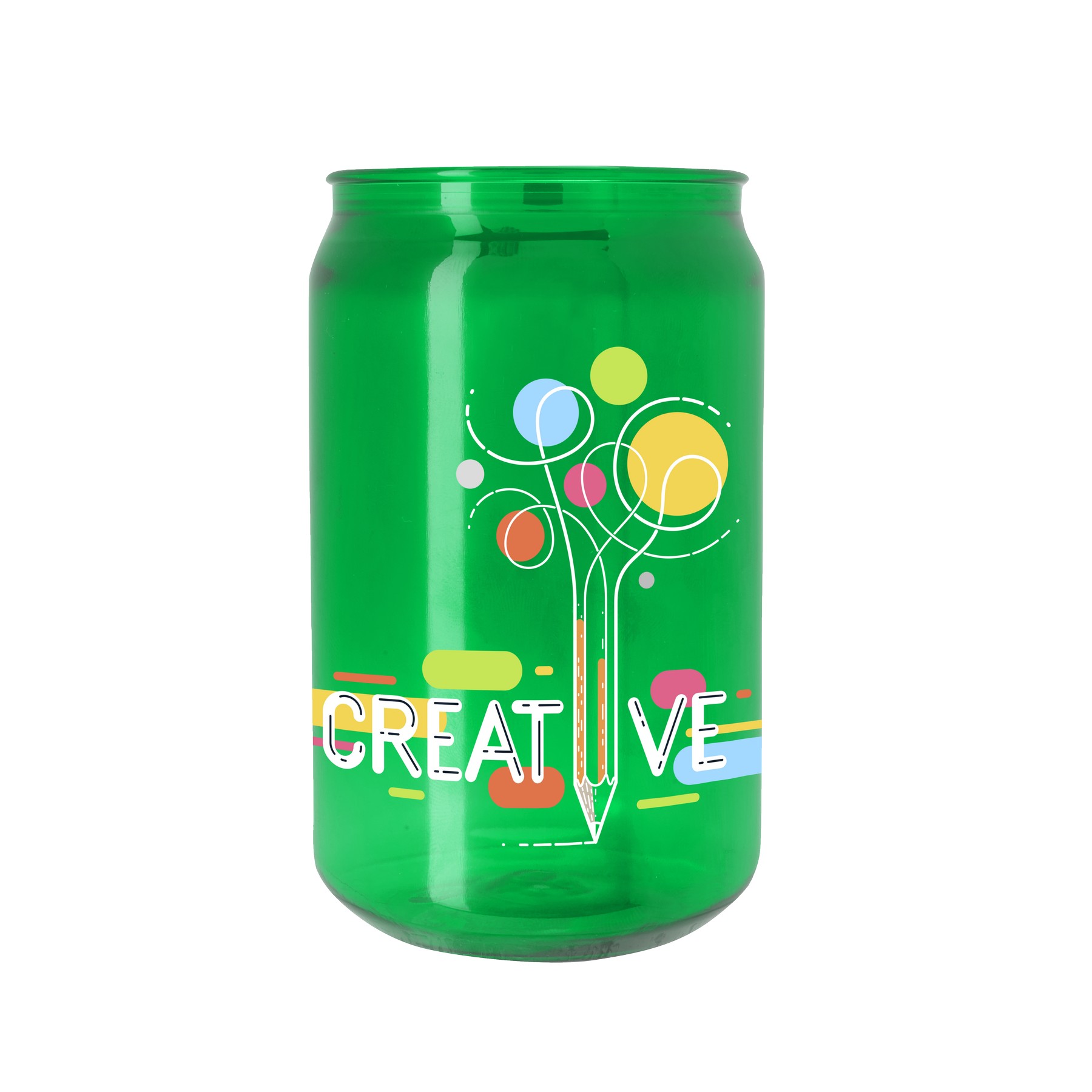 Garyline® Can-Shaped RPET Glass - 16 oz. 2