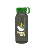 Garyline® Cadet Tritan® Bottle with Tethered Lid - 18 oz. - TXB18T_smoke_bottle_green_lid_full.png Garyline® Cadet Tritan® Bottle with Tethered Lid - 18 oz. - TXB18T_smoke_bottle_green_lid_full.png