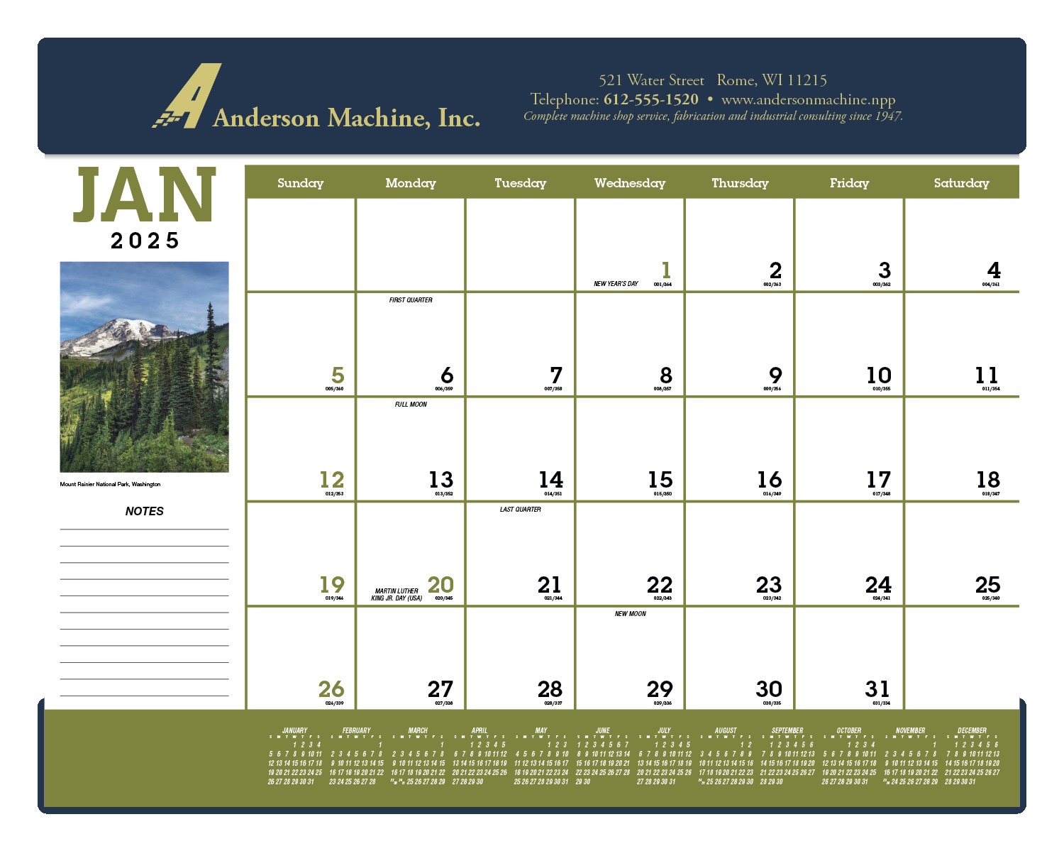 Triumph® Calendars Scenic Desk Pad 2