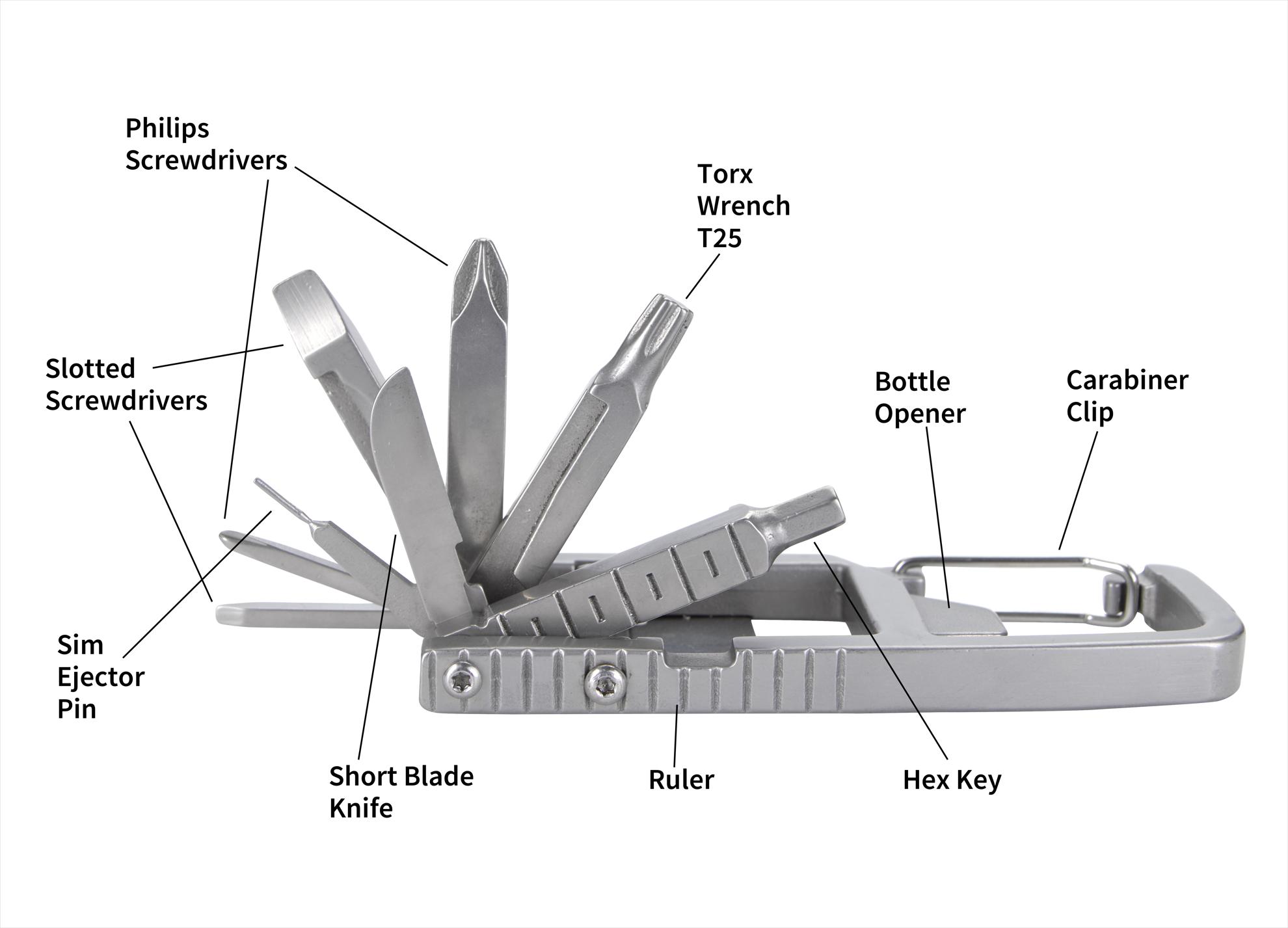 11-in-1 Carabiner Tool Kit 2