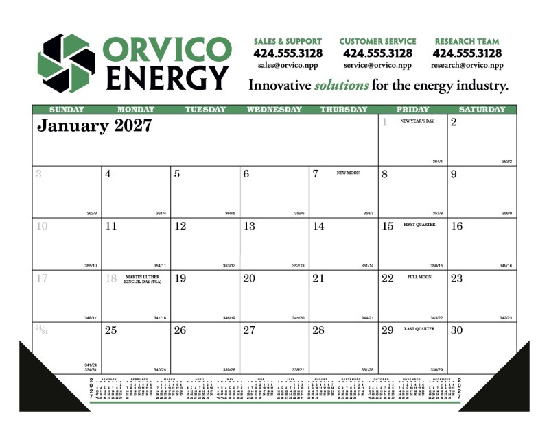 Skinner & Kennedy™ Desk Pad Calendar 2 Skinner & Kennedy™ Desk Pad Calendar 2