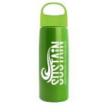 26 Oz. Metalike Flair Bottle w/Oval Crest Lid - Green 26 Oz. Metalike Flair Bottle w/Oval Crest Lid - Green