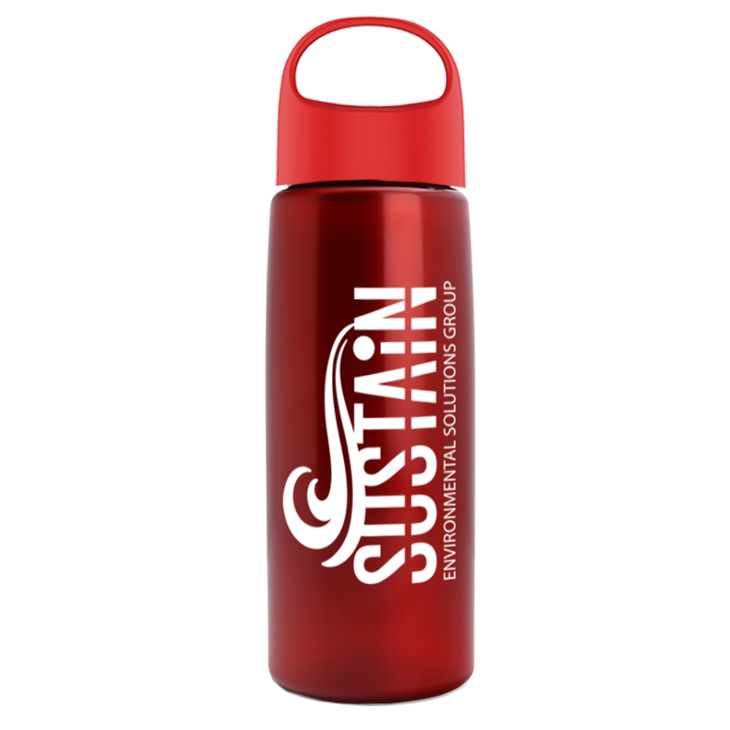 26 Oz. Metalike Flair Bottle w/Oval Crest Lid 1