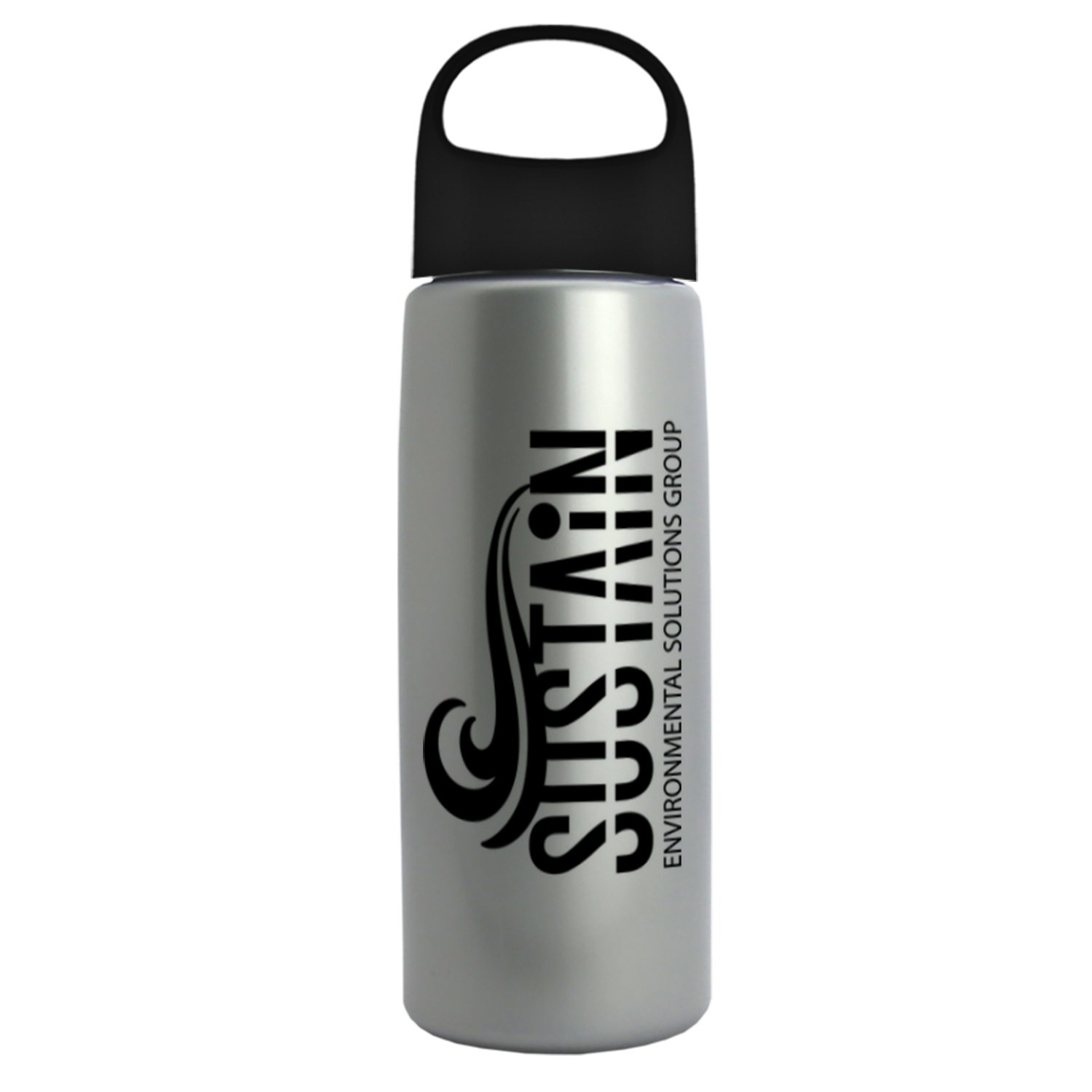 26 Oz. Metalike Flair Bottle w/Oval Crest Lid 1