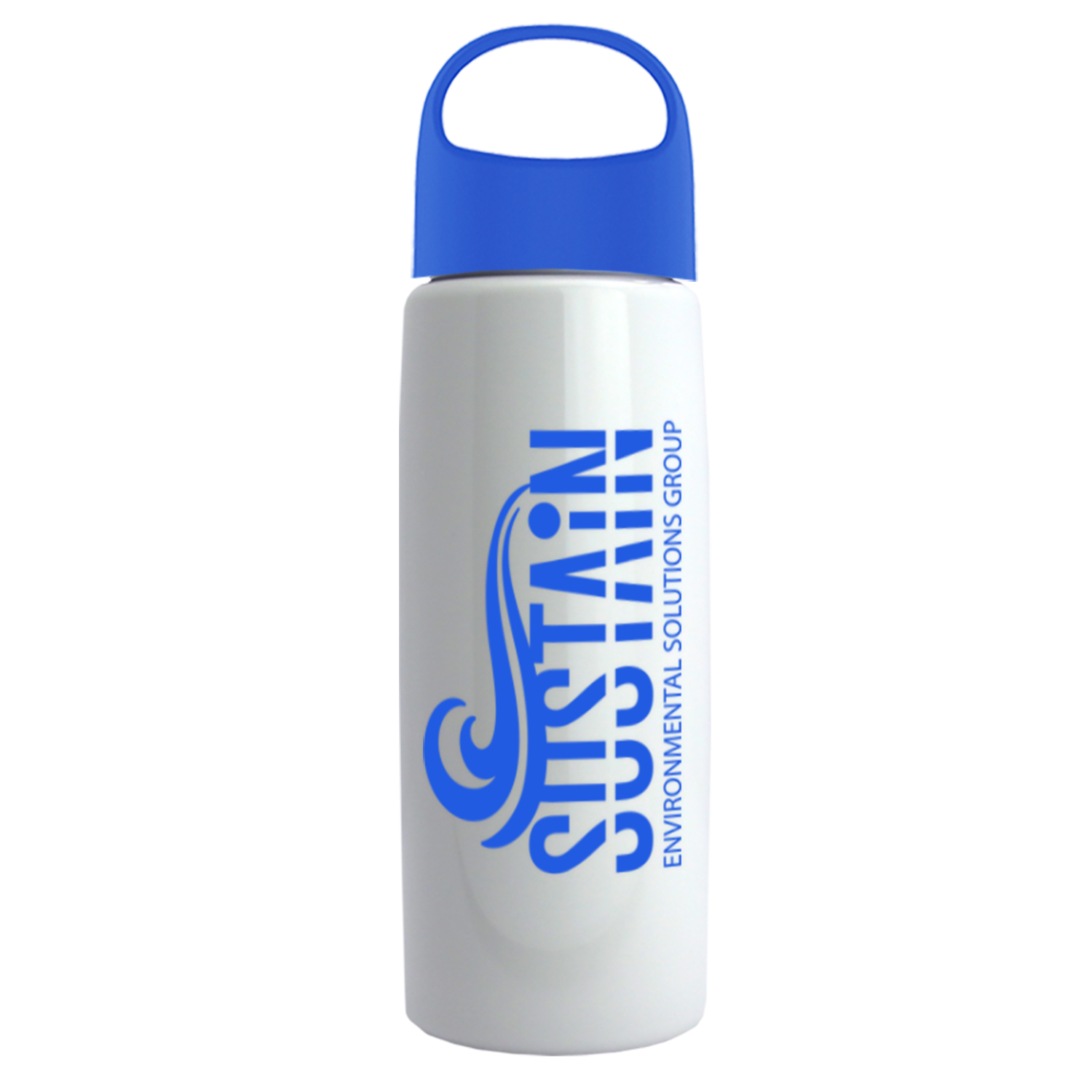 26 Oz. Metalike Flair Bottle w/Oval Crest Lid 1